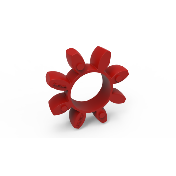 SPIDEX 28/38 red 98°, spider, Shore A, coupling element, polyurethane