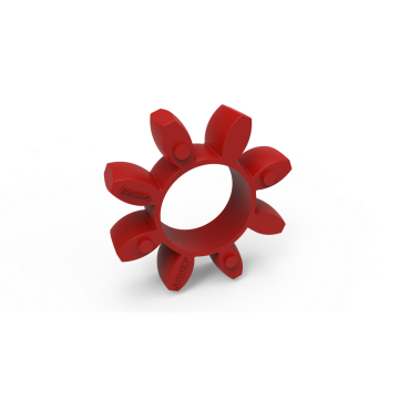 SPIDEX 38/45 red 98°, spider, Shore A, coupling element, polyurethane