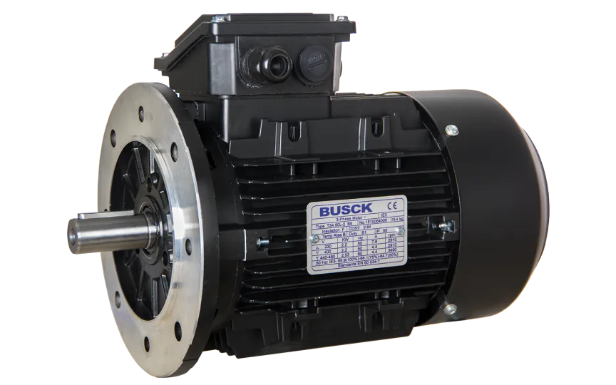 Busck AC motor T3A90L-4B5, 1,5kW, 1440RPM, B5, 230/400, 50 Hz, Aluminium