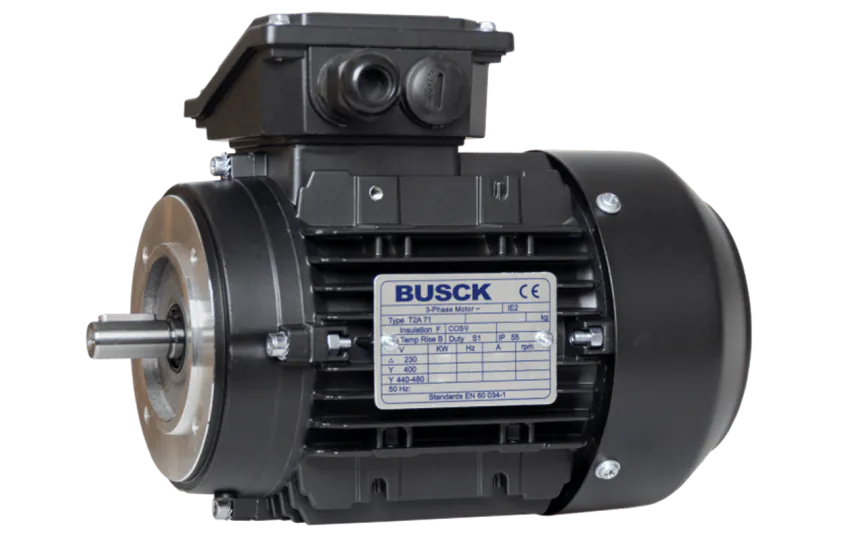 Busck AC motor T2A71A-4A22, 0.25kW, 1400RPM, 230/400V, 50Hz, ATEX 22, aluminium