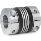 R+W BK2 30 69 Metallbalgkupplung, Edelstahl und Aluminium