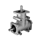 Poggi right angle gearbox 2002, R1:1, D1/2, Ø8h7, 3-way, Reduced backlash, Aluminium