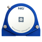 NG waterproof pillow block bearing with thread S2 Ø25, 2-bolt, closed cover, blue