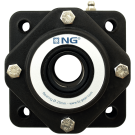NG wasserdicht Flanschlager Ø25 F4, 4-Loch, offener Deckel